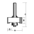 Carb-I-Tool T1712B1/2 - 31.7mm 1/2" Shank Rebating bit